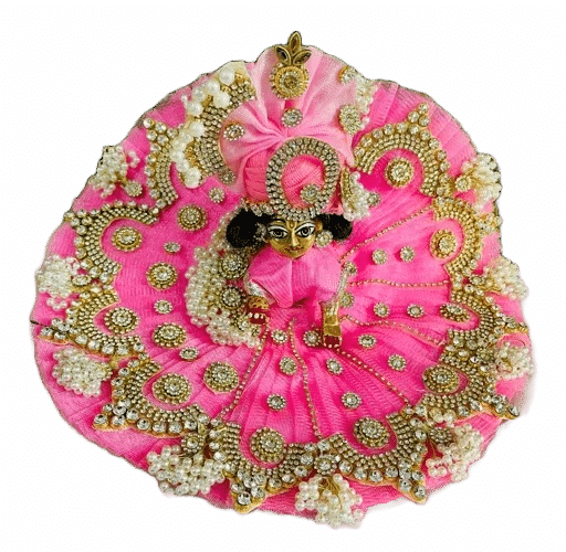Pink laddu gopal dress