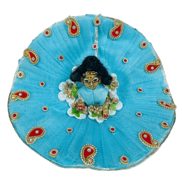 Designer Blue Laddu Gopal Dress