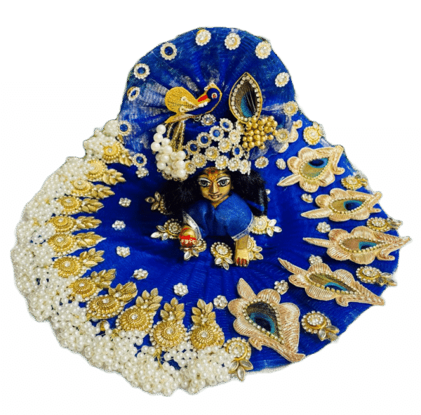 blue laddu gopal dress